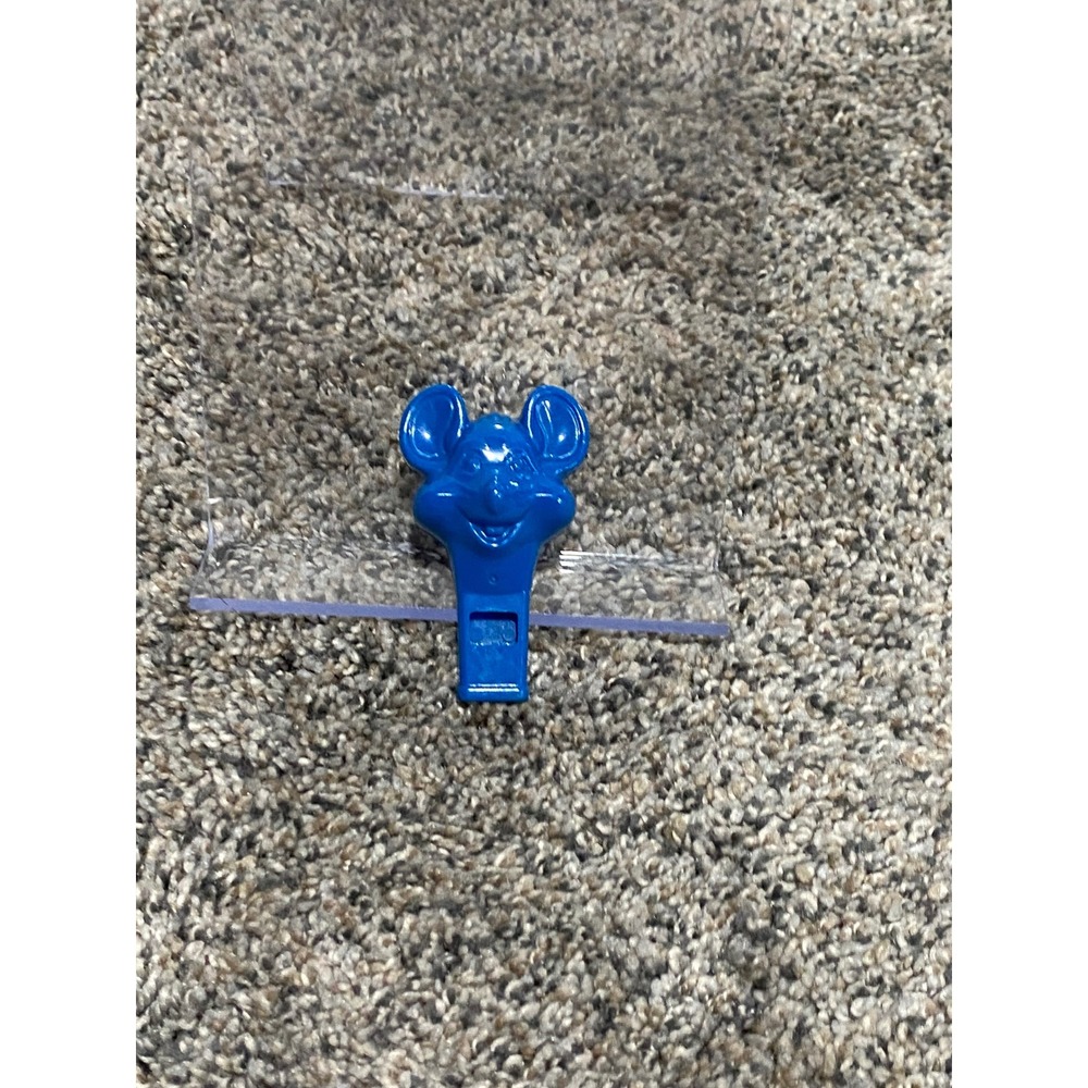 Whistle Chuck E. Cheese Unisex Blue Excellent Vintage Mascot Toy One Size
